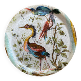 Round fiberglass bird tray.