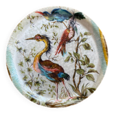 Round fiberglass bird tray.