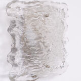 Peil & Putzler Chrystal wall lamp with Glass Shade, 1960s, Germany