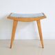 Footstool stool coloured fabric