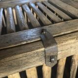 Table Cage with bars Indian bamboo