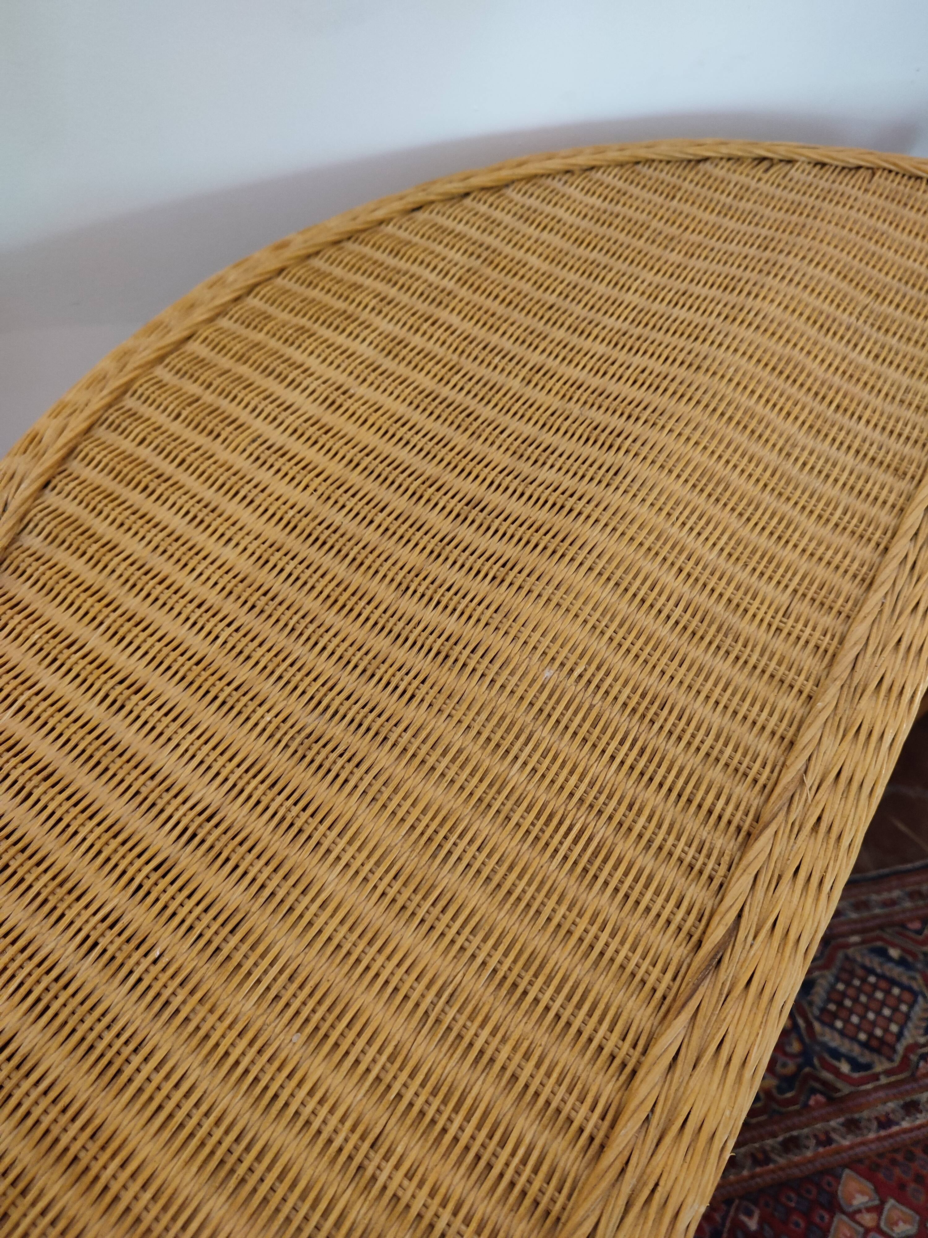 Rattan console dressing table