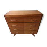 Chest of drawers vintage foot compass