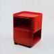 Module de rangement Kartell rouge design italien des années 70