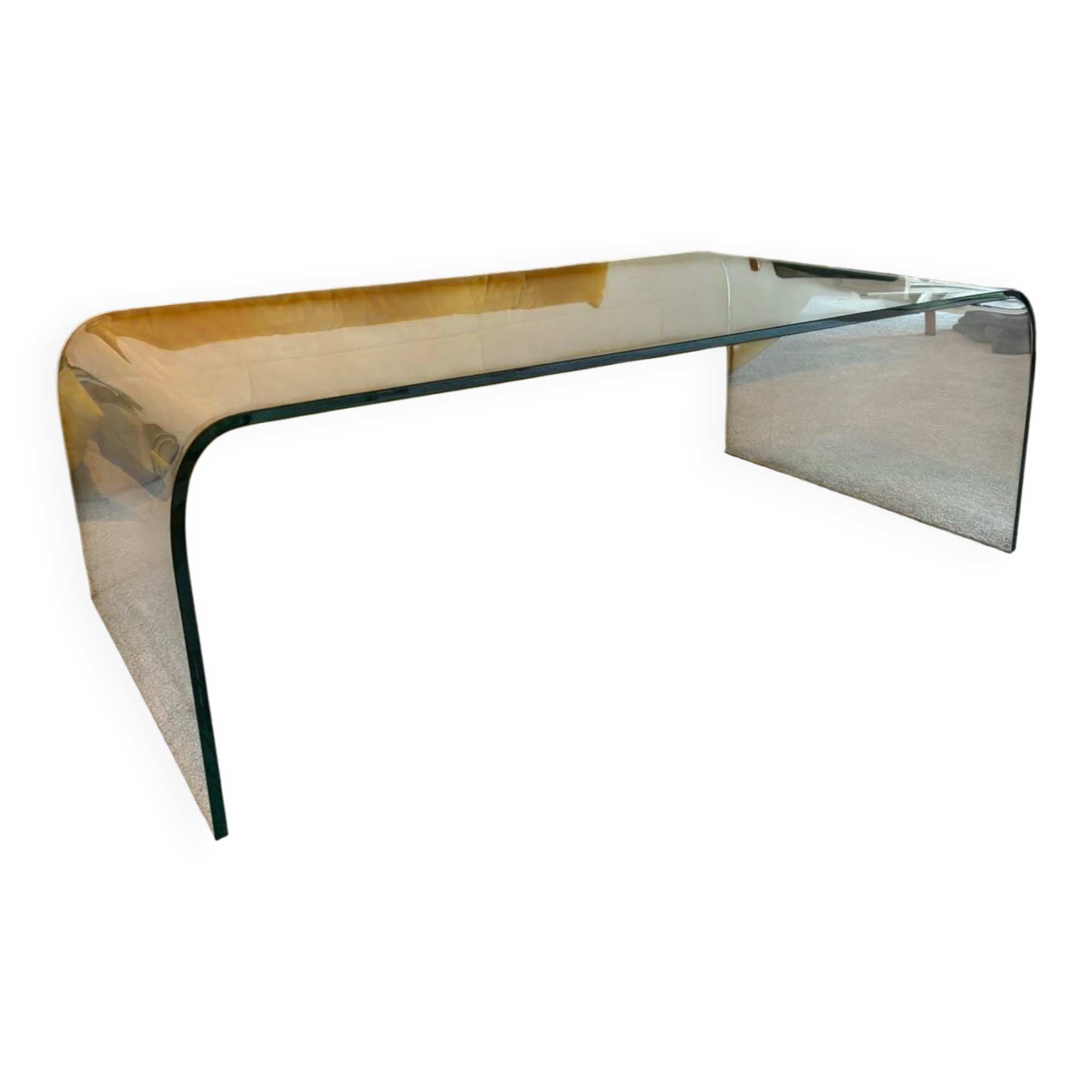Glass coffee table "bridge"