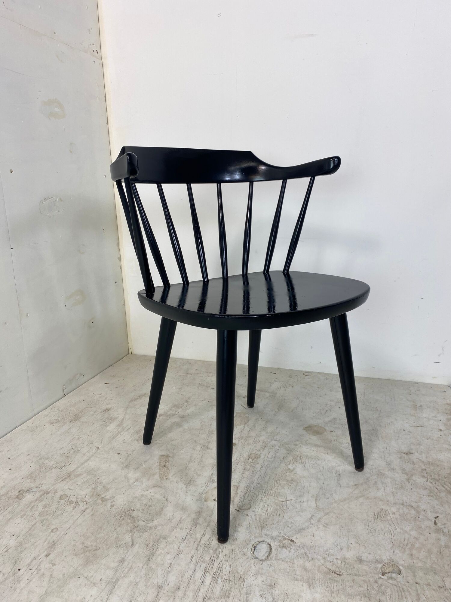 Scandinavian Smaland Spindle Back Chair by Yngve Ekström for Stolab, 1960s