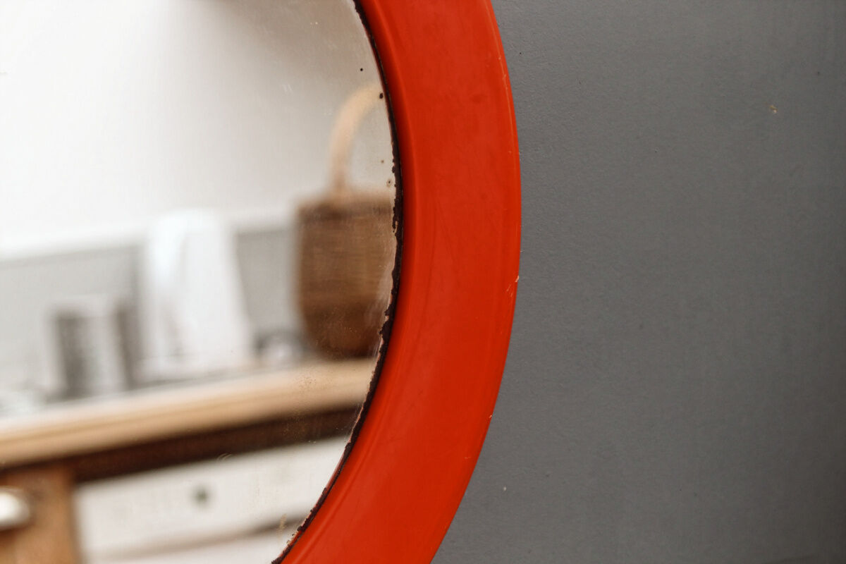 Orange vintage mirror, brand SYLA
