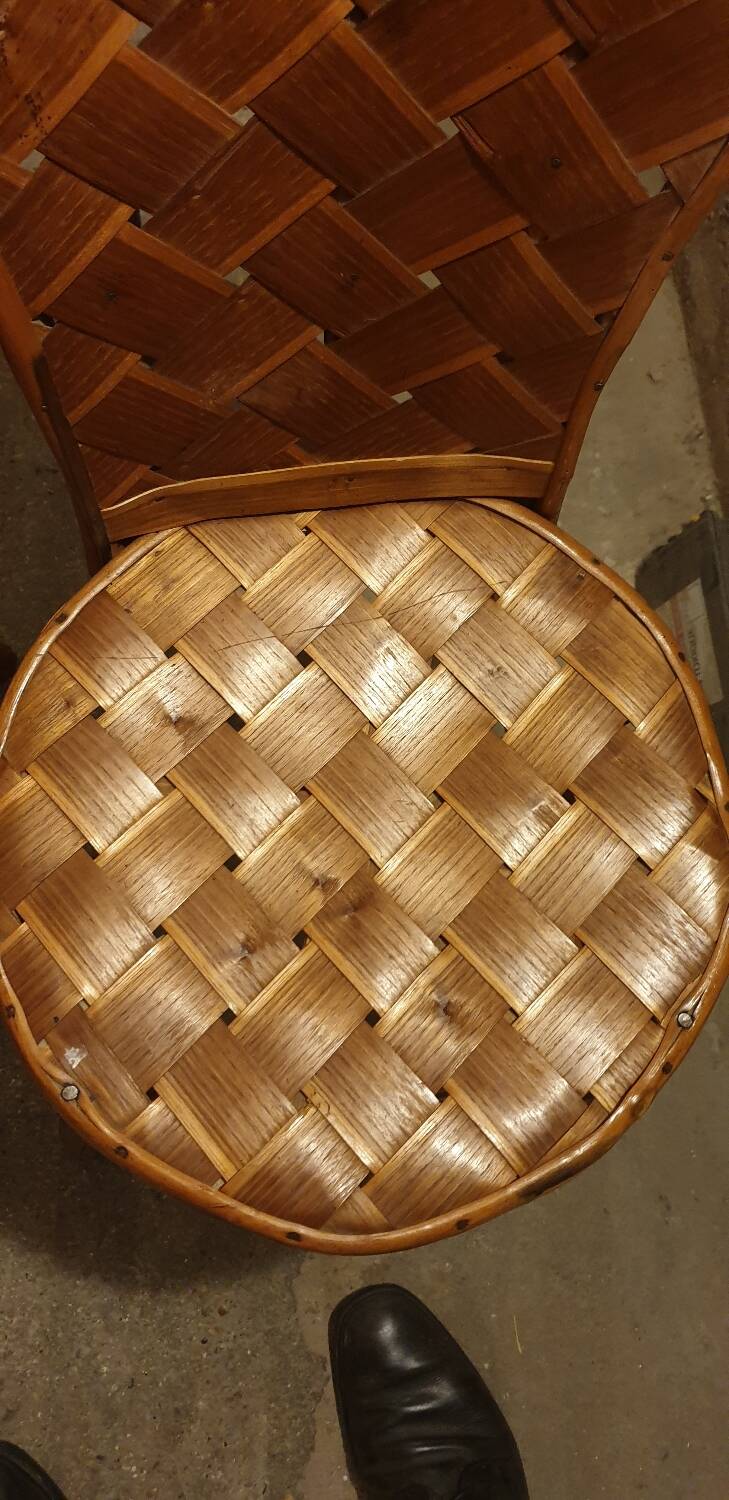2 seventies palm tree chairs