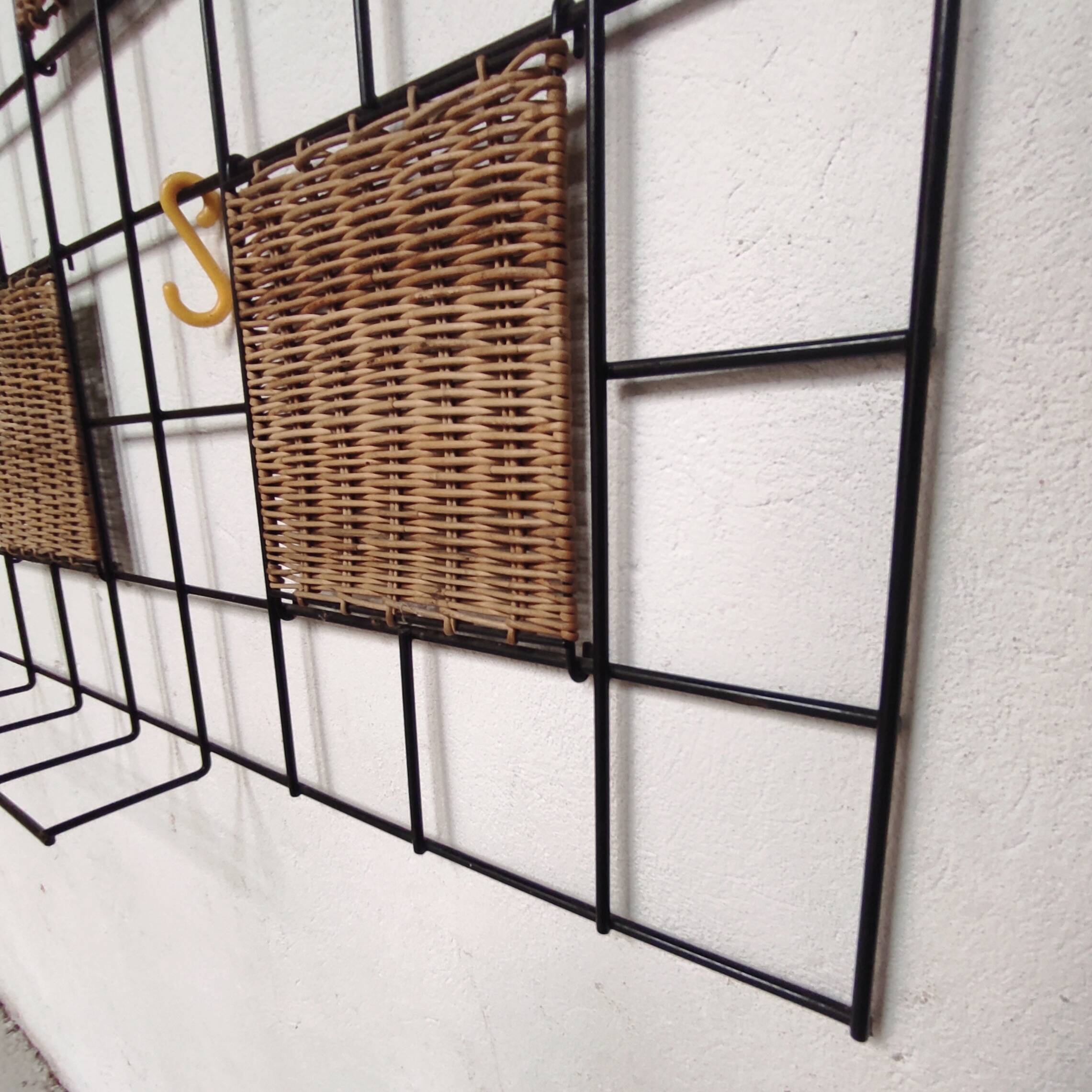 Wall-mounted coat rack, 1960