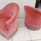 Lot de 2 fauteuils " crapaud"