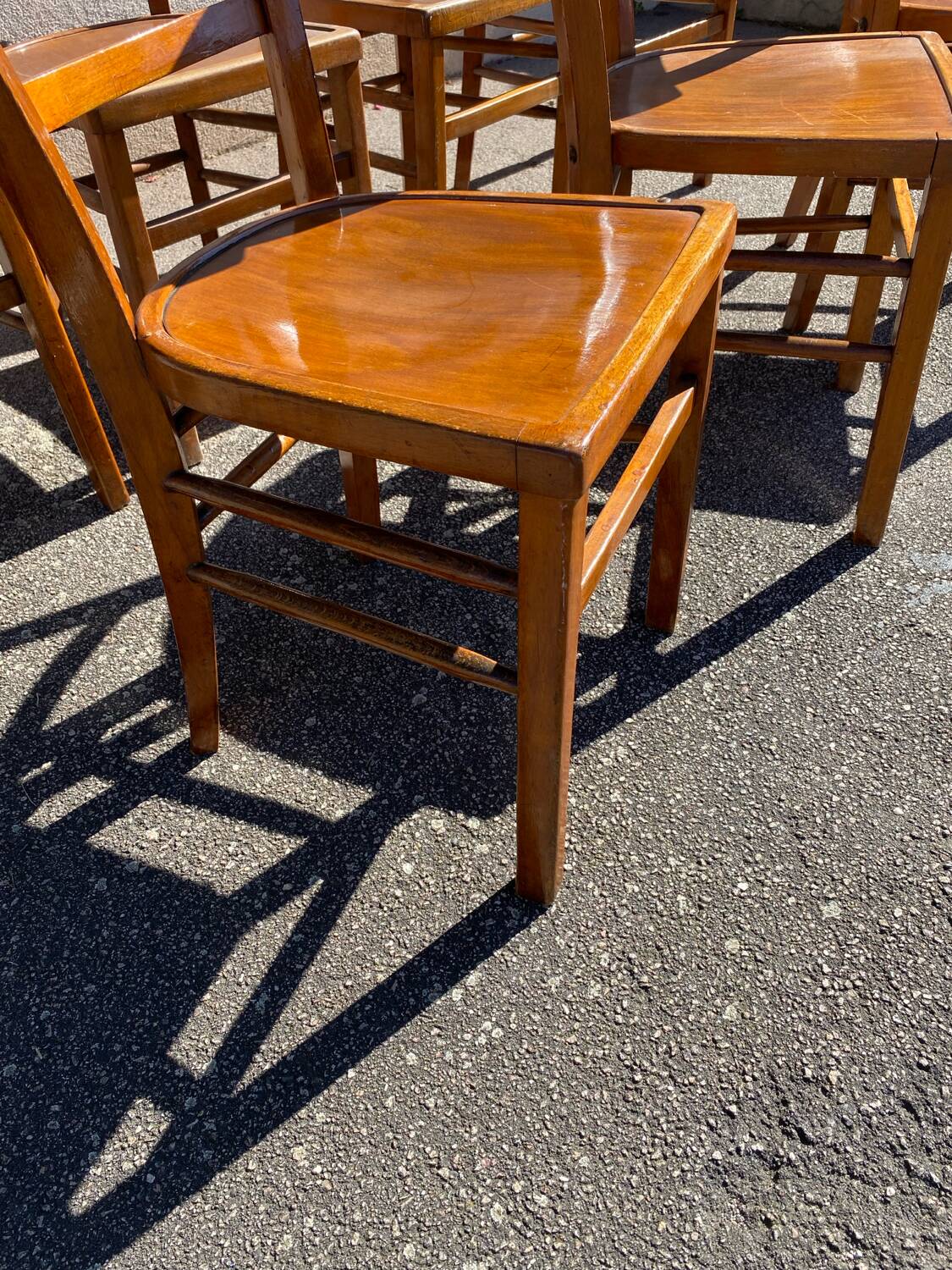 Set of 7 luterma bistro chairs