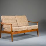 Danish modern seating set in teak by Arne Vodder for France & Søn, 1960s, set of 3