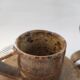Lot de 4 tasses à café en grès de Puisaye
