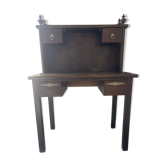 Graduated desk / straight secretary in solid wood