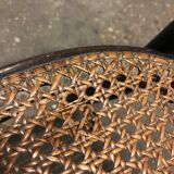 Tuna kid's chair and vintage black wood caning