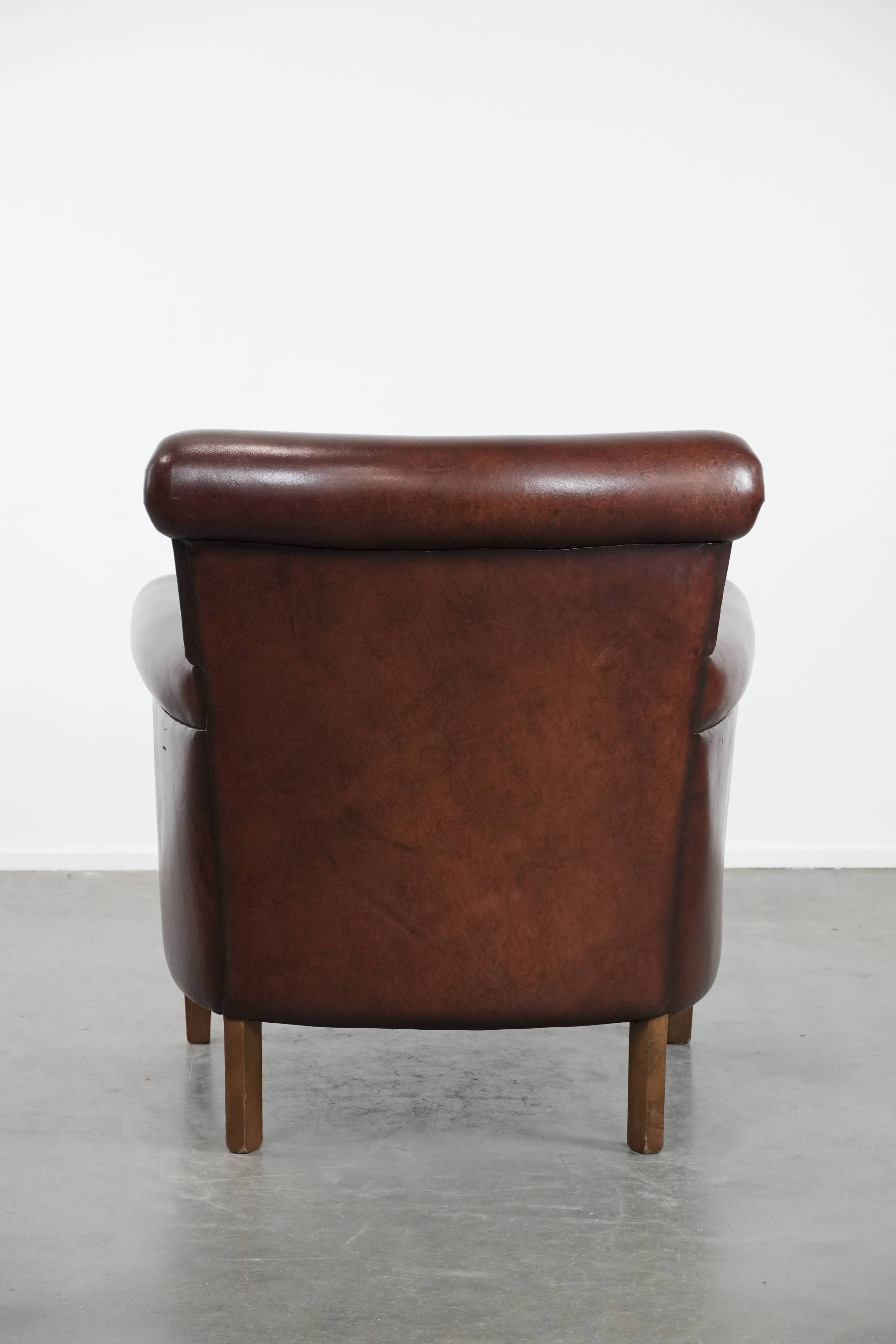 Luxury Sheep Leather Armchair with a Timeless Look