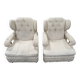 Vintage wingback armchairs