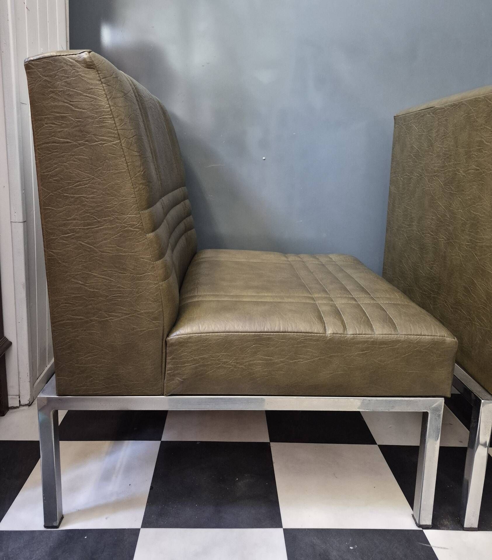Ensemble suite de 3 chauffeuses fauteuils Vintage