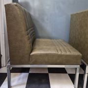 Ensemble suite de 3 chauffeuses fauteuils Vintage