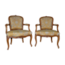 Louis XV style armchairs, around 1890