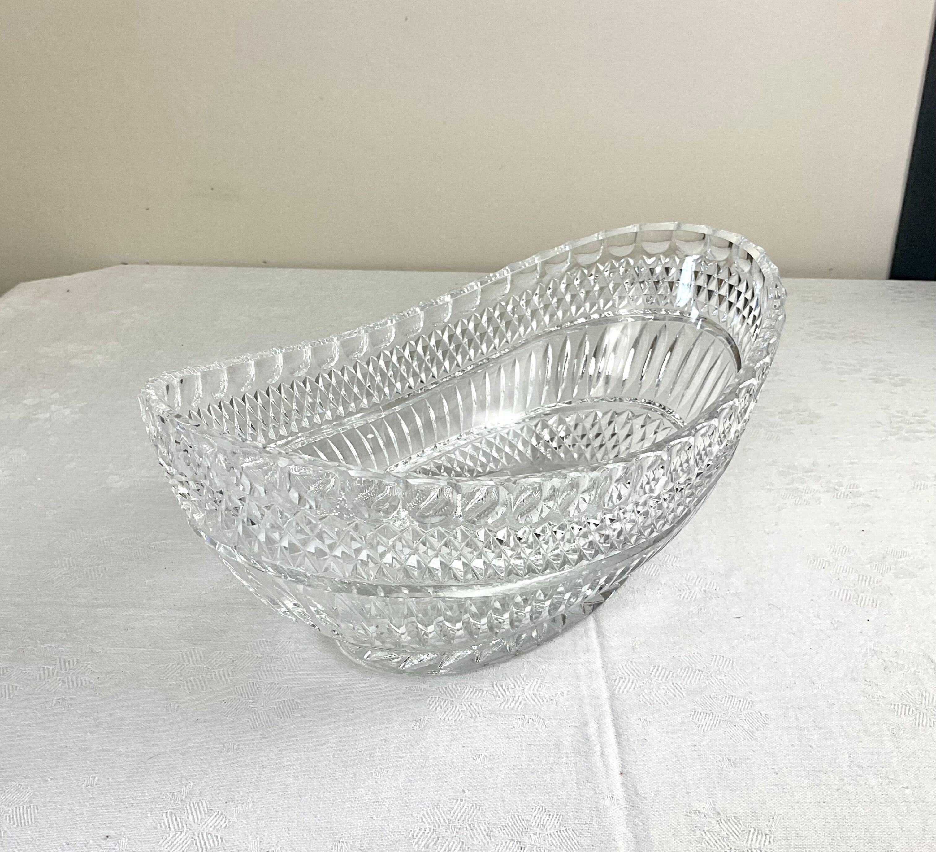 Coupe à fruits en verre vintage