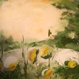 Oil on canvas by Hulst titled vintage spring