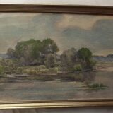 Aquarelle paysage ancienne