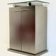 Postmodern aluminium bar cabinet by Belgochrom