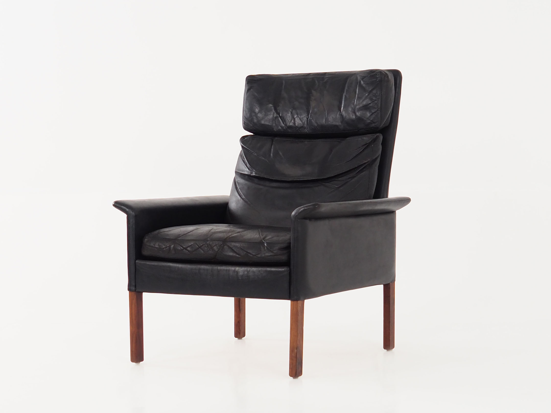 Leather armchair by Hans Olsen