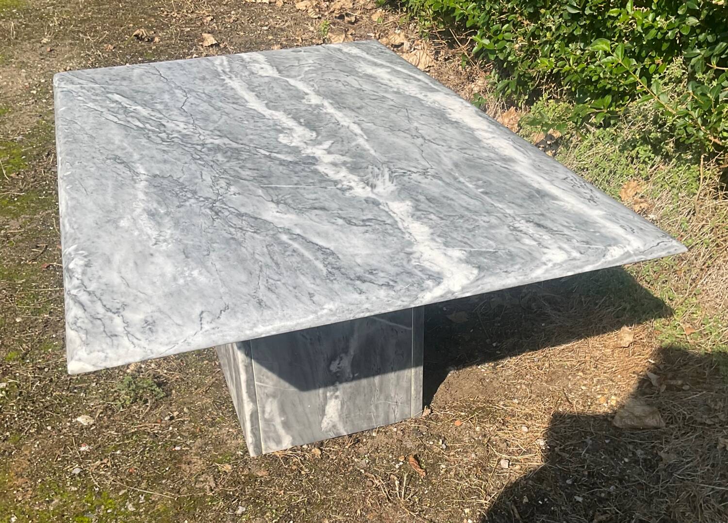 Vintage 70s marble coffee table