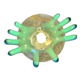 Green hands ceramic lamp