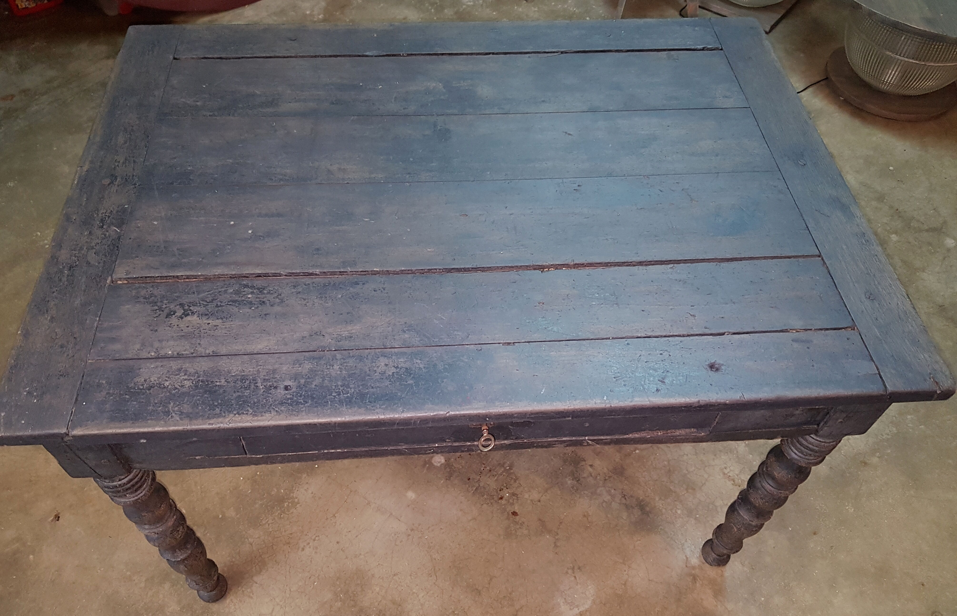 Antique table with drawer