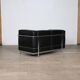 Canapé 2 places vintage Cassina LC2 par Charlotte Perriand et Le Corbusier