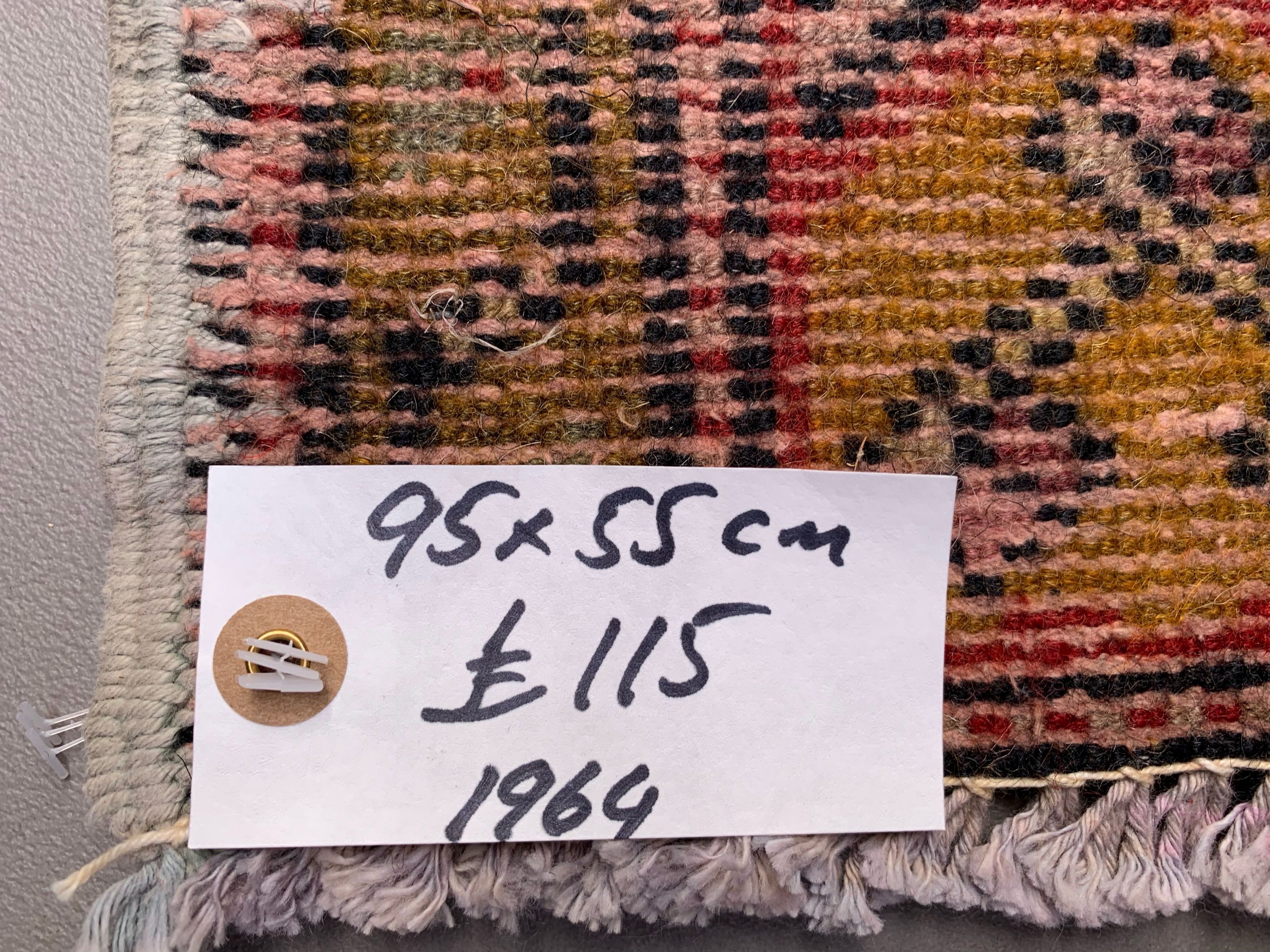 Small Vintage Turkish Rug 95x55 cm, Short Runner, Tribal, Shabby Chic