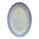 Antique oval plate, ironstone Boch La Louvière Clara.