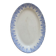 Antique oval plate, ironstone Boch La Louvière Clara.
