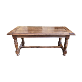 Rustic coffee table in solid walnut