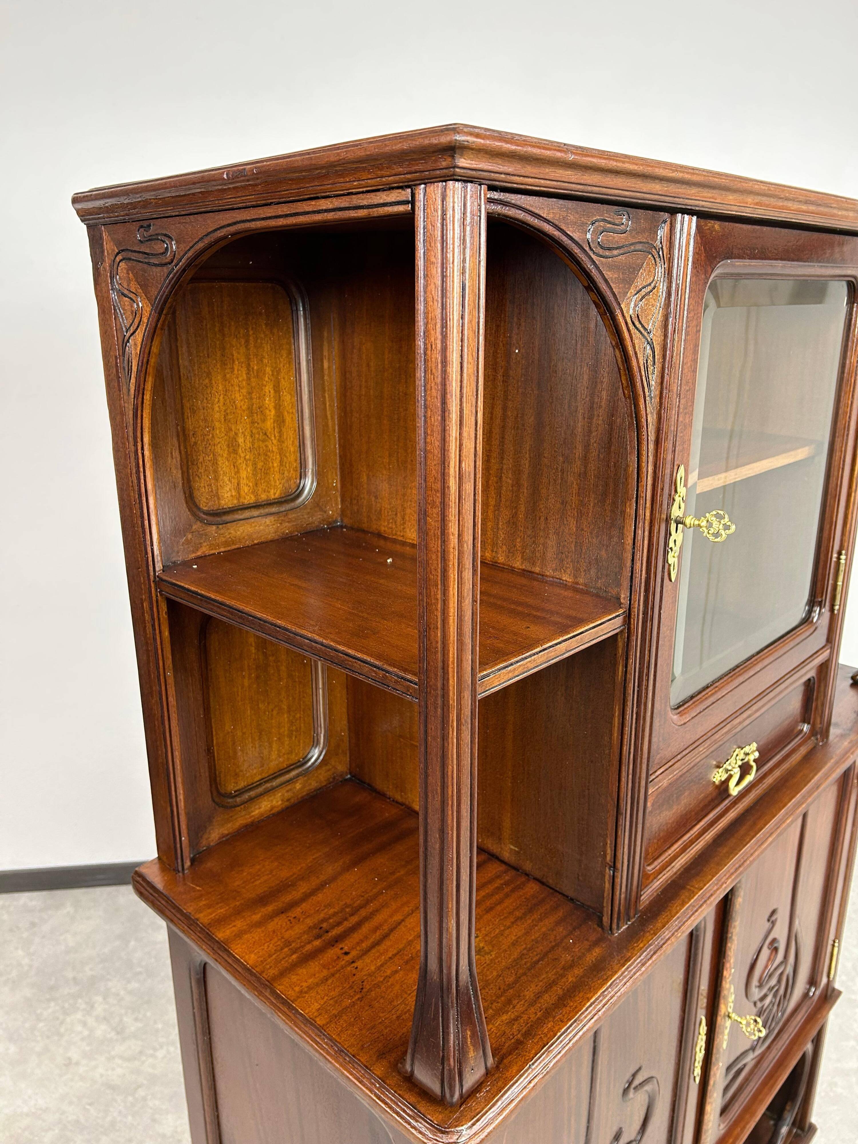 Art Nouveau display cabinet