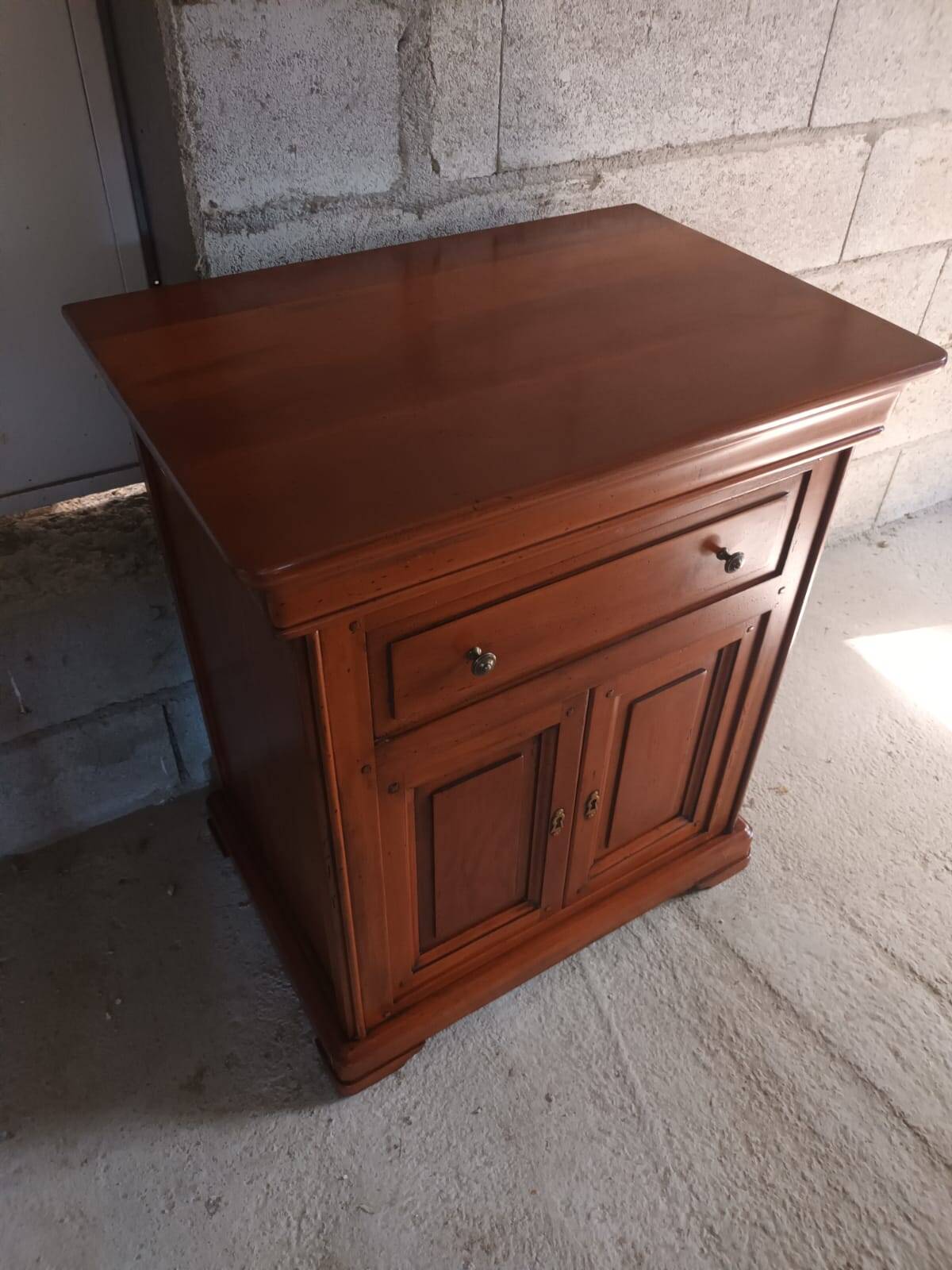 Louis Philippe style cherry wood TV cabinet