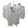 Murano Glass Chandelier "Virgola" Made in Italy Venini Style