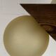 Midcentury brutalist oak floor lamp with 4 spheres, 1970s  by Temde Leuchten