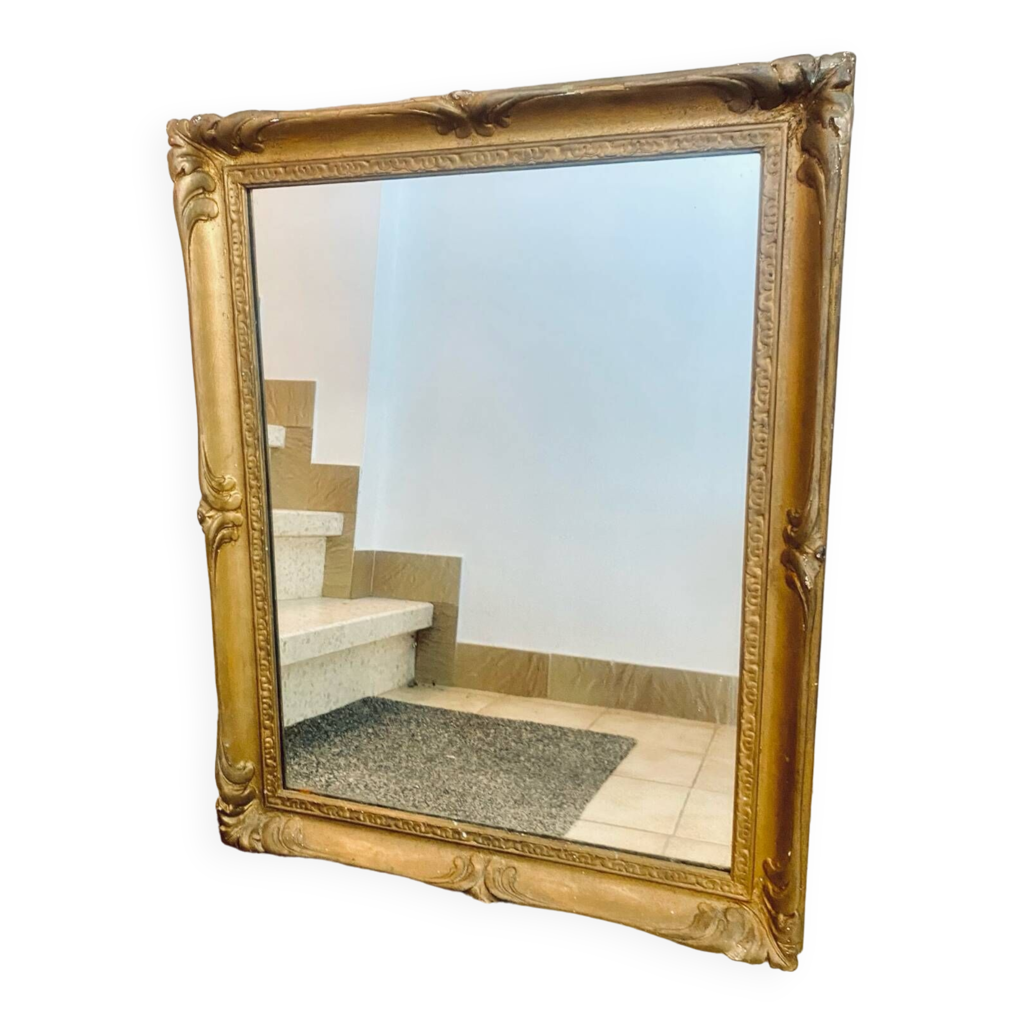 Miroir XIXème avec moulures Or