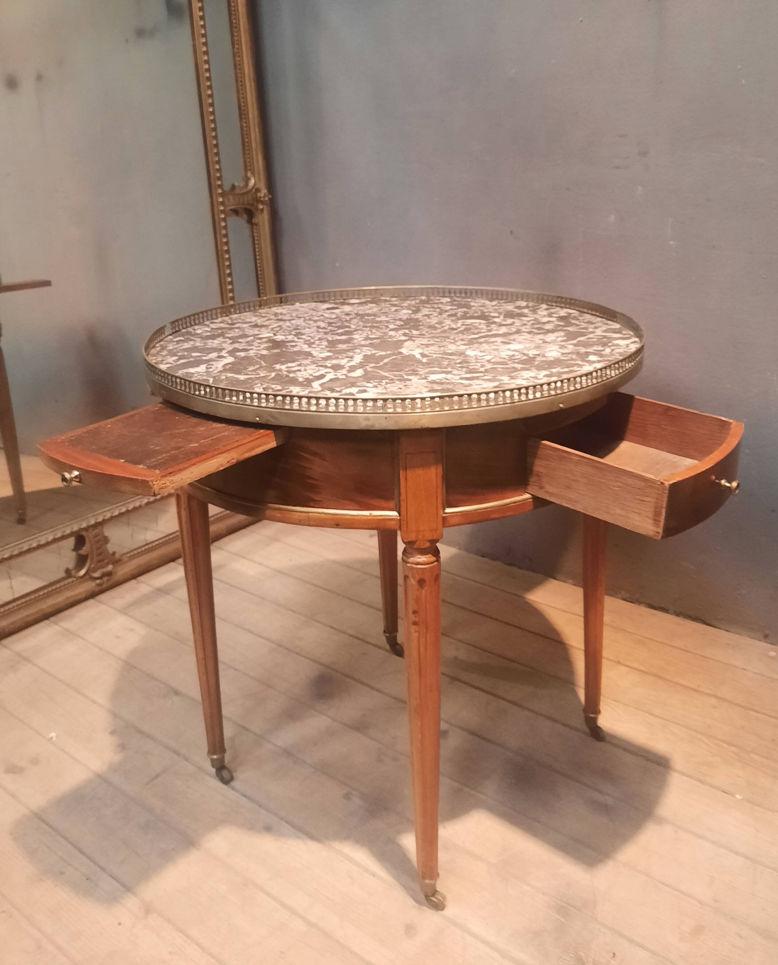 "Louis XVI style 'bouillotte' table"