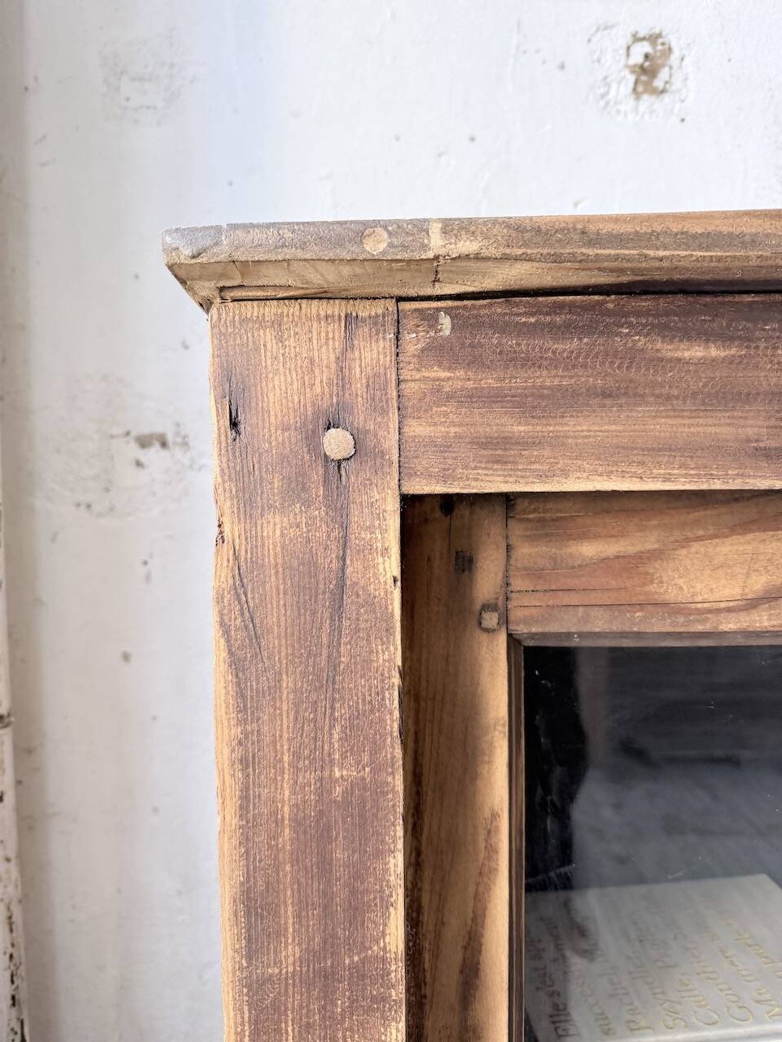 XXL industrial sideboard with glass doors