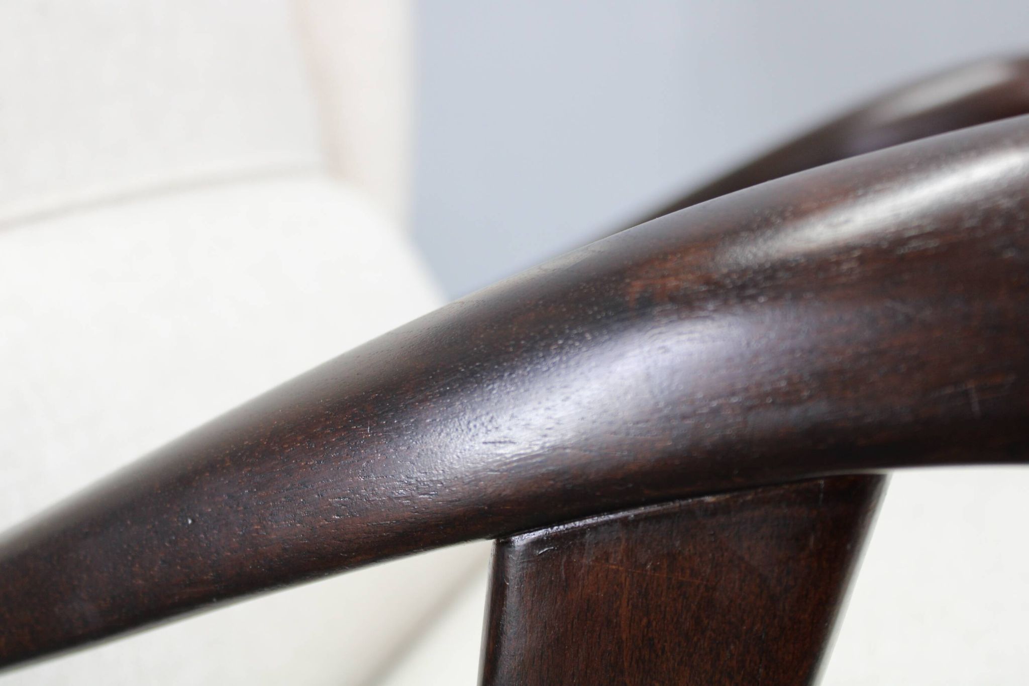 1950s Restored Wing Chair , Czechoslovakia