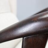 1950s Restored Wing Chair , Czechoslovakia