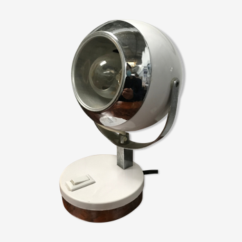 Lampe Eye Ball blanche années 60-70