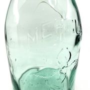 Grande bouteille "Mercur" en verre et bouchon en céramique • 2L • 1930