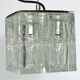 Poliarte, clear Murano glass pendant from 70s
