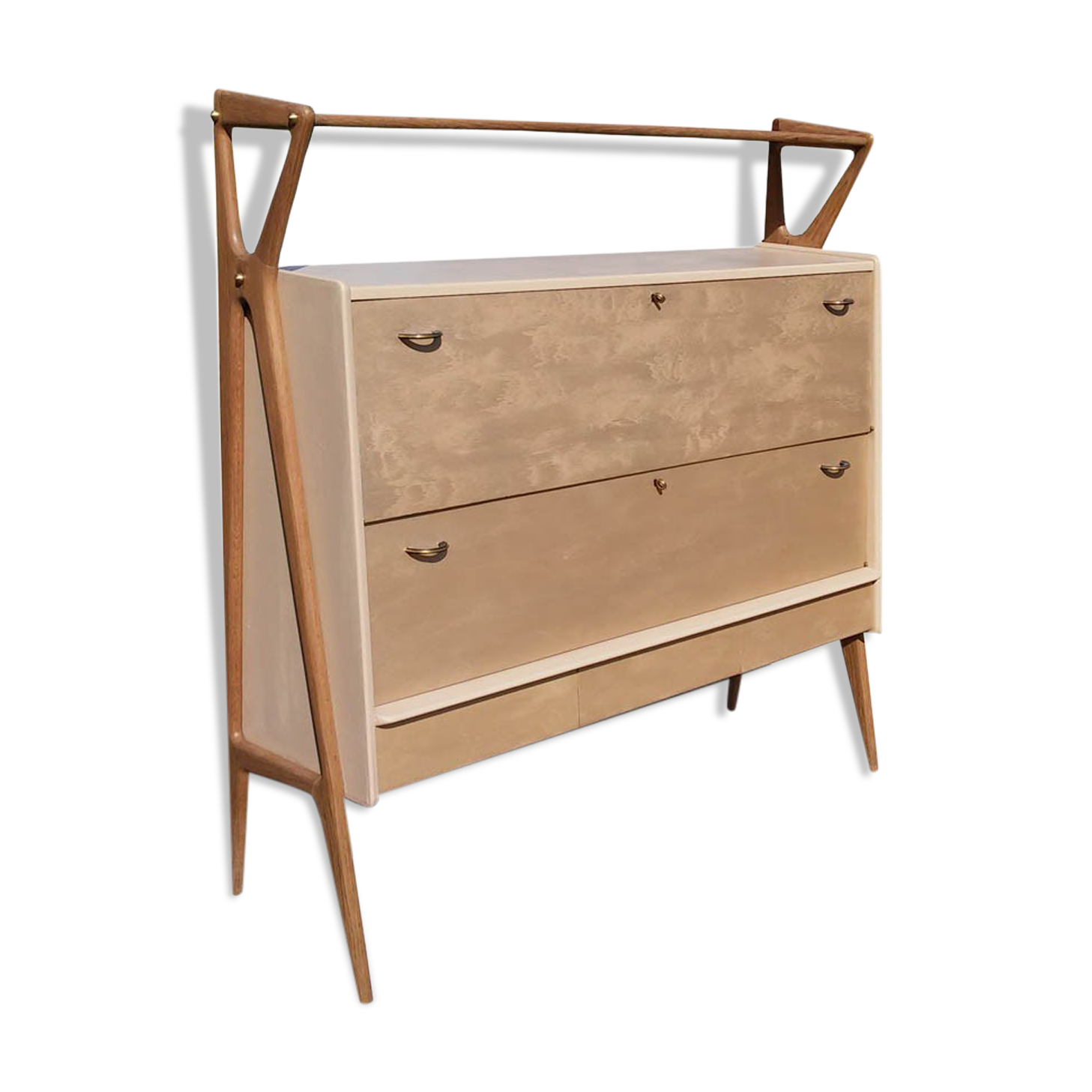 Vintage bar furniture by Louis Paolozzi for René Godfrid, 1950s